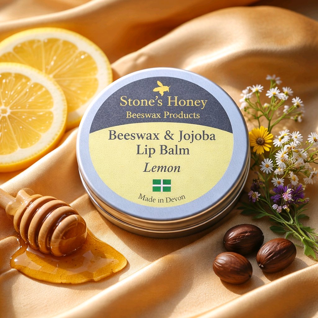 Natural Beeswax Lip Balm 13g – Handmade UK – 8 Essential Oil Variants