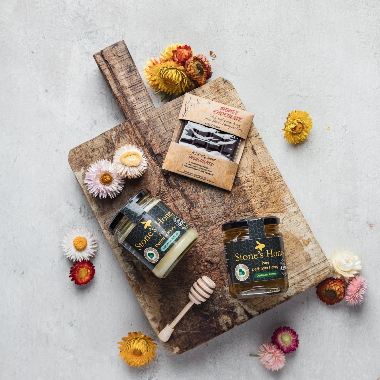 Stone's Honey Gift Set – 2 x 360g Jar & Honey Chocolate