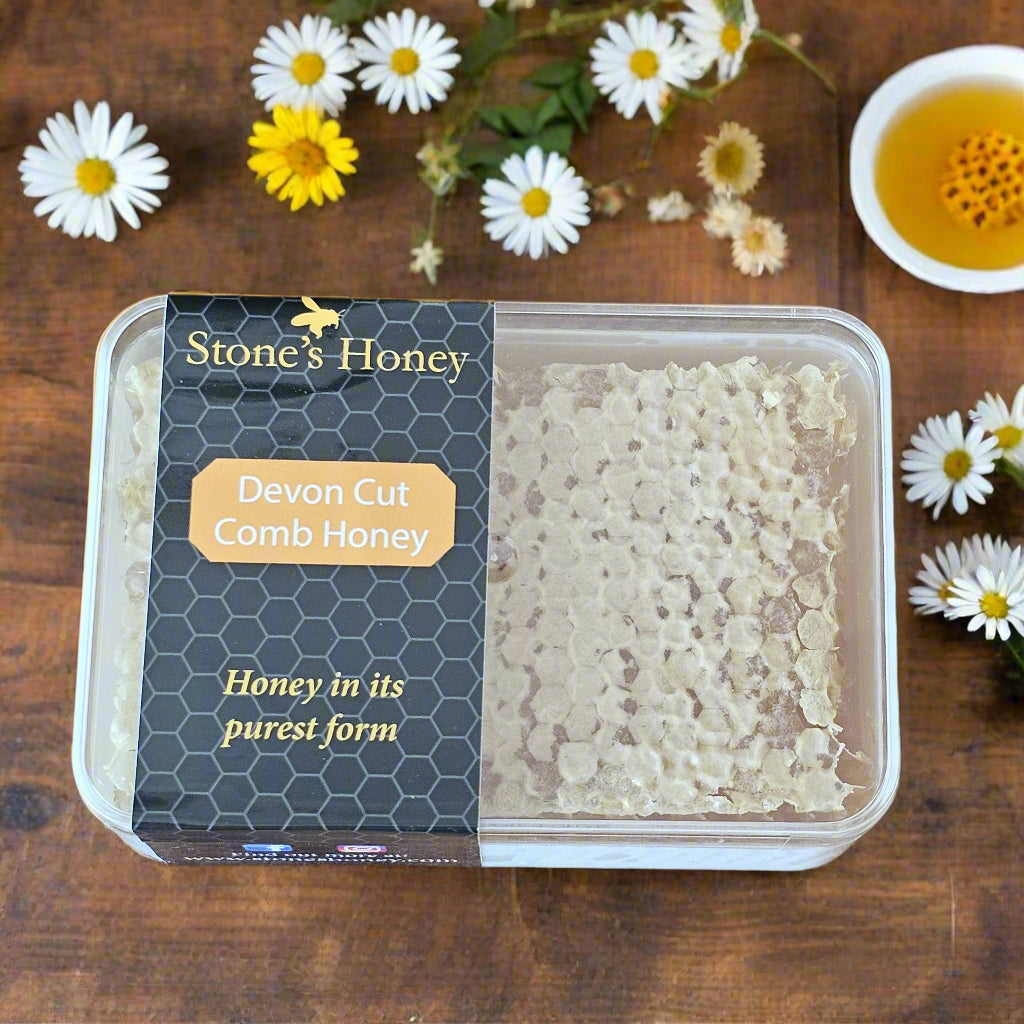 Devon Cut Comb Honey – 100% Pure Raw Honeycomb (Min. 170g)