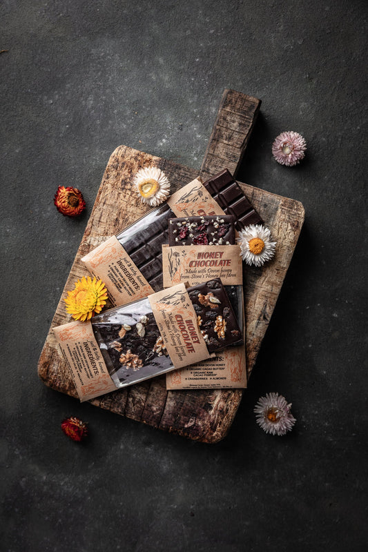 Honey Chocolate – 3 Bar Variety Pack (3 x 100g)