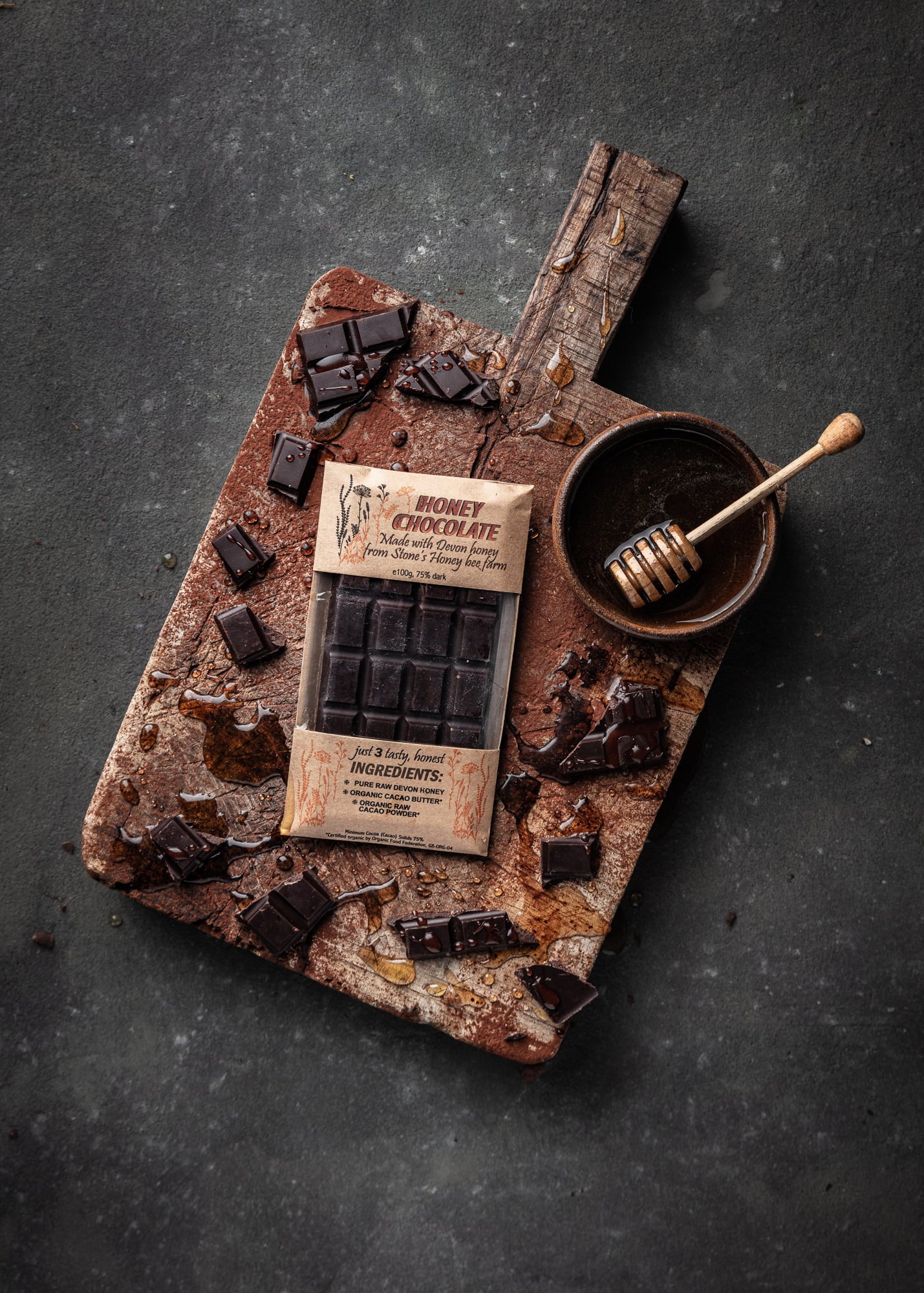 Honey Chocolate – Plain (100g)