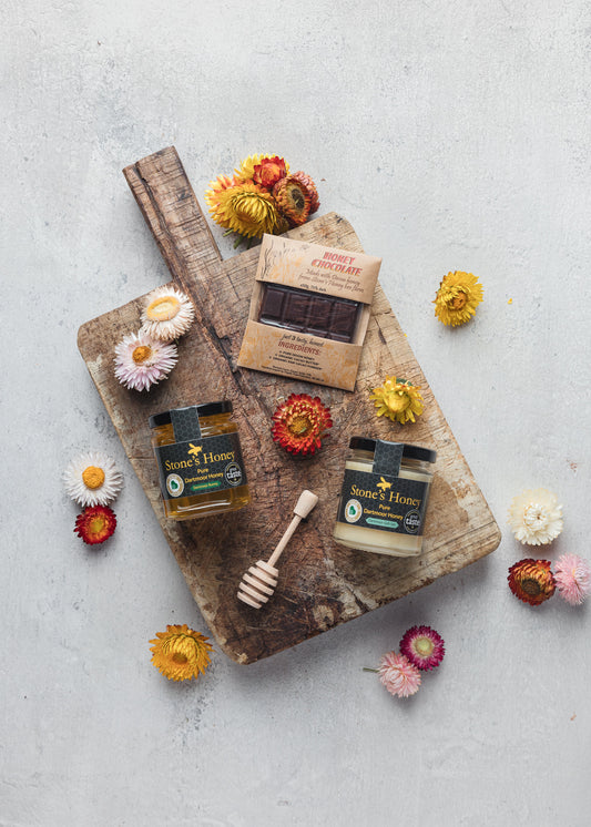 Stone's Honey Gift Set – 2x 227g Jars & Beebombs