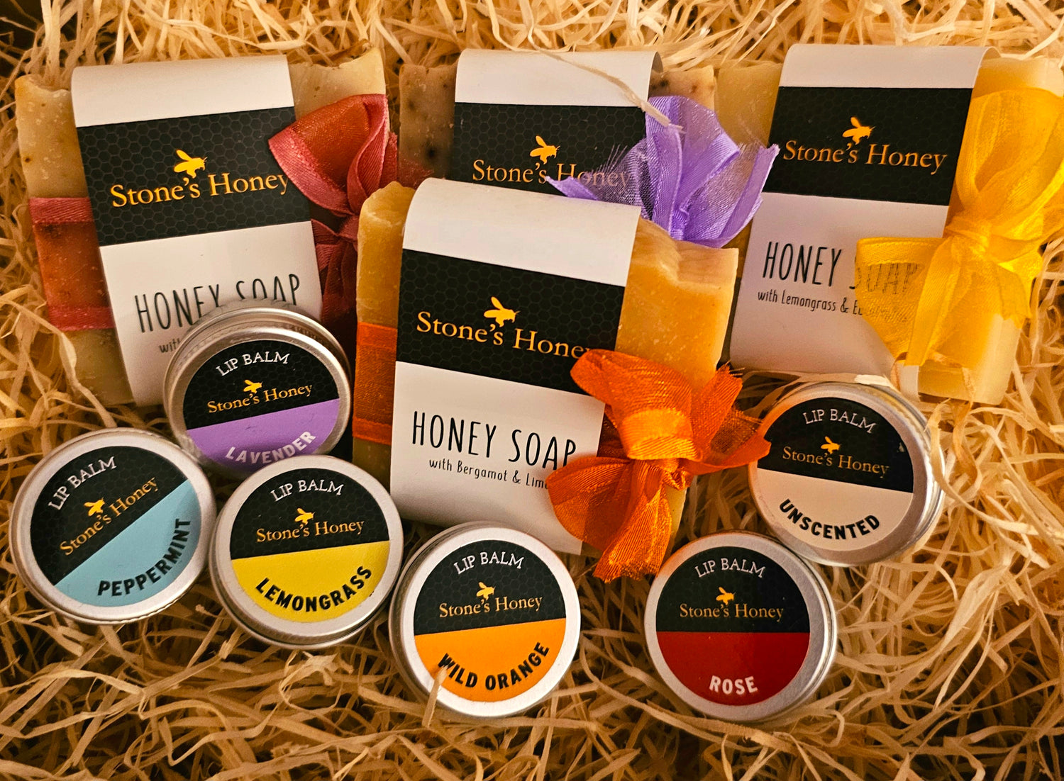 Honey And Beeswax Soaps and Lip Balms