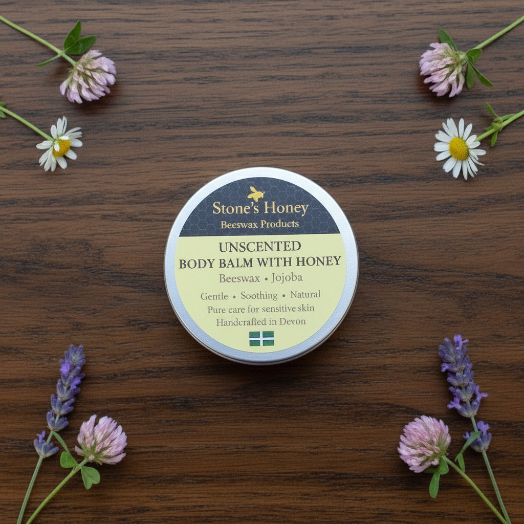 Beeswax Unscented Body Balm with Honey