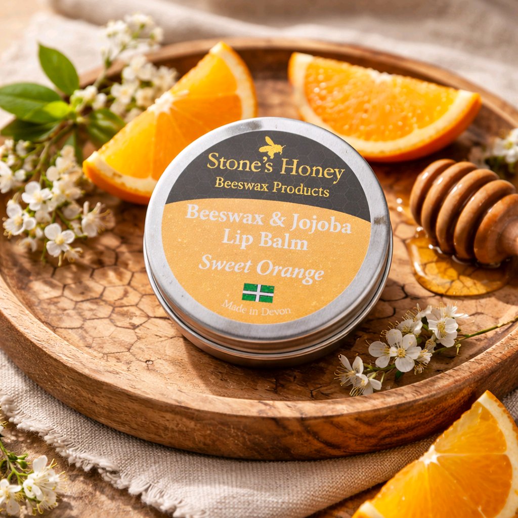 Beeswax & Jojoba Lip Balm 2-Pack – Handmade UK – Choose Any 2 Essential Oil Variants