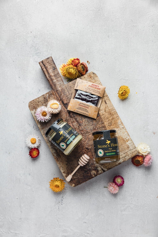 Stone's Honey Gift Set – 2 x 227g Jar & Honey Chocolate