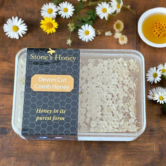 Devon Cut Comb Honey – 100% Pure Raw Honeycomb (Min. 170g)