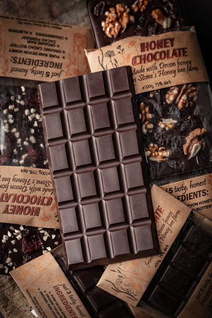 Honey Chocolate – 3 Bar Variety Pack (3 x 100g)