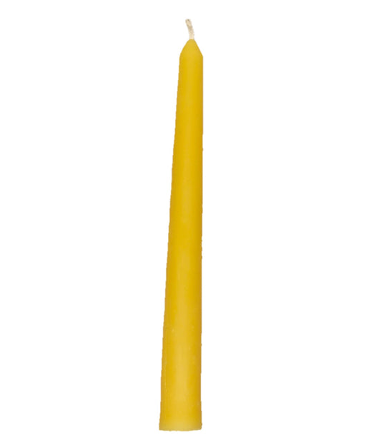Hand Poured Pure Beeswax Candle - 18cm Taper