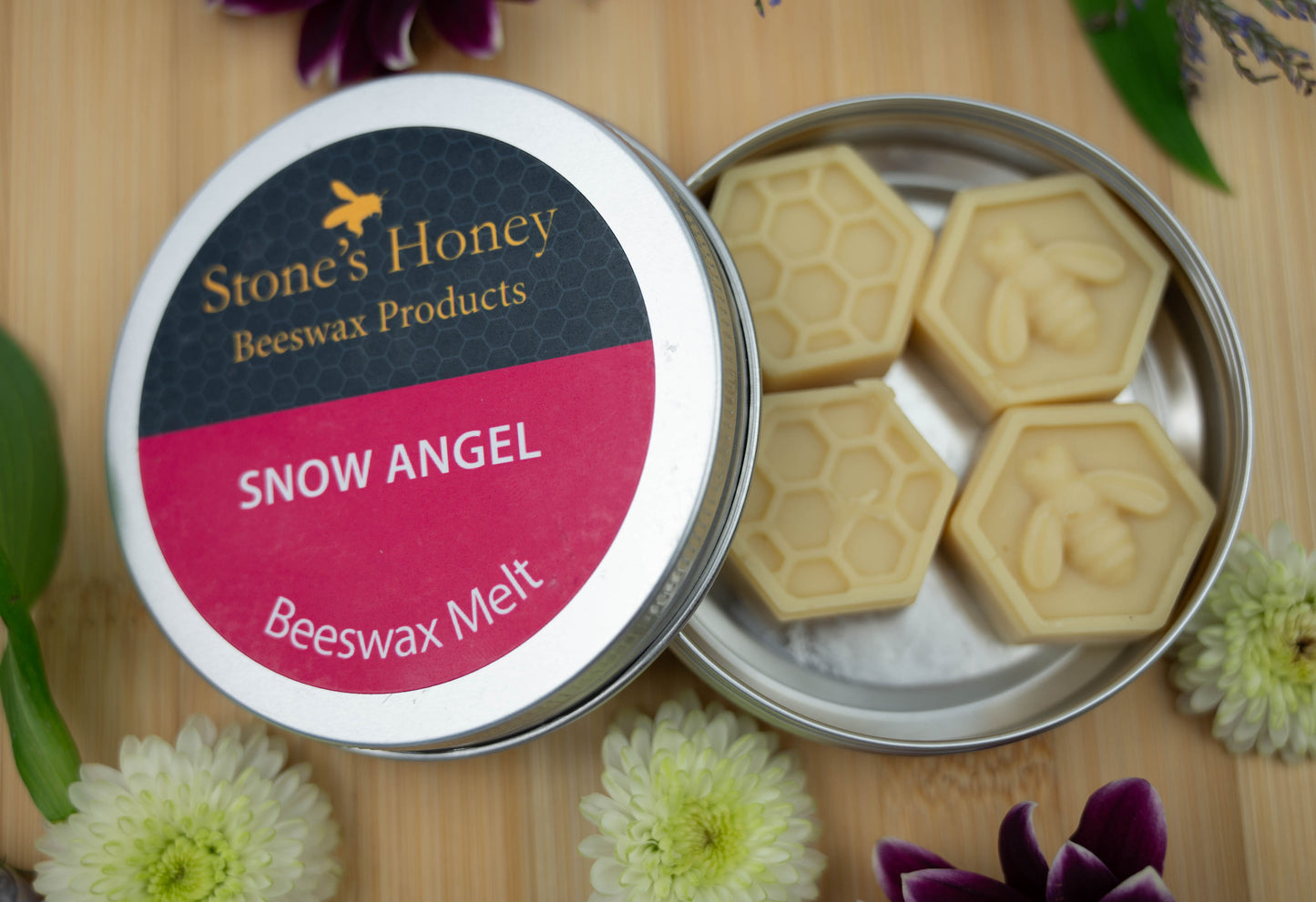 Bee-Themed Wax Melts – Natural Beeswax with 8 Luxurious Scents