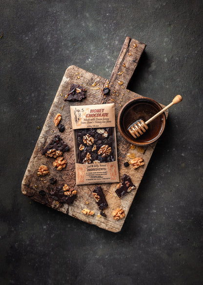 Honey Chocolate – Raisin & Walnut – (100g)